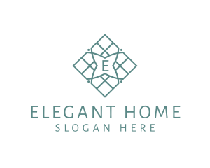 Tile Pattern Home Improvement logo design