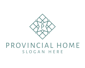 Tile Pattern Home Improvement logo design