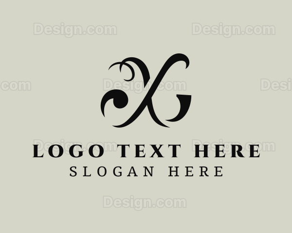 Premium Luxury Letter X Logo