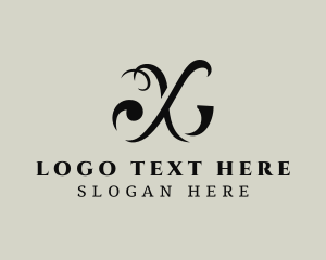 Premium Luxury Letter X logo
