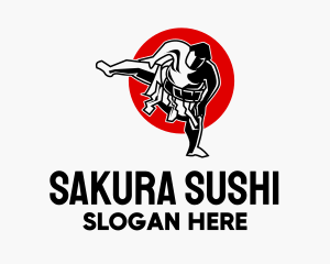 Japanese Sumo Wrestler logo design