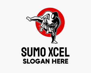 Japanese Sumo Wrestler logo