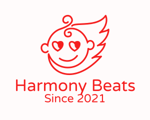 Heart Cupid Baby logo
