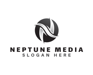 Wave Media Advertising logo design