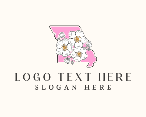 Missouri Hawthorn Flower logo