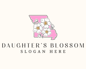 Missouri Hawthorn Flower logo design