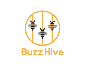 Bee Music Strings logo design