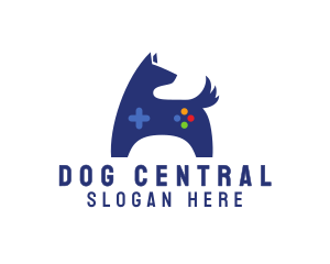 Game Controller Dog logo design