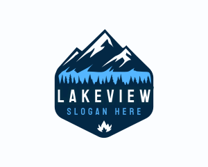 Mountain Lake Forest logo design