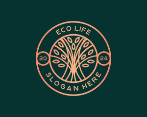 Tree Nature Eco logo design