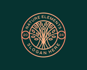 Tree Nature Eco logo design