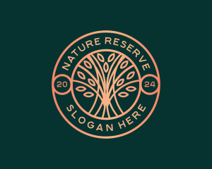 Tree Nature Eco logo design