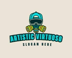 Cool Painter Mask logo design