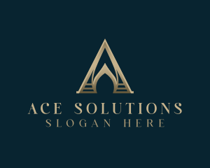 Corporate Luxury Letter A logo design