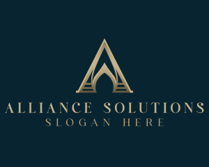 Corporate Luxury Letter A logo design