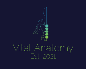 Minimalist Chiropractic Spine logo