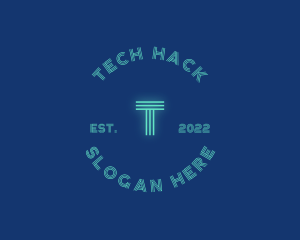 Technology Hipster Badge logo design