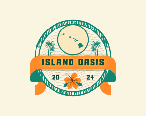 Tourism Hawaii Island logo design