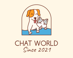 Pet Cat Dog logo design