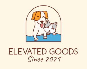 Pet Cat Dog logo design