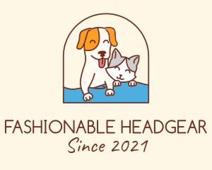 Pet Cat Dog logo design