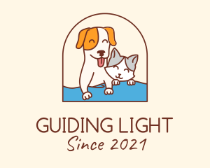 Pet Cat Dog logo design