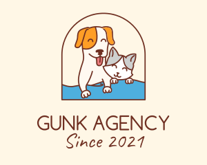 Pet Cat Dog logo design