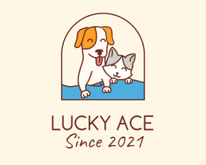 Pet Cat Dog logo design