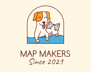 Pet Cat Dog logo design