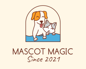 Pet Cat Dog logo design