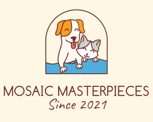 Pet Cat Dog logo design