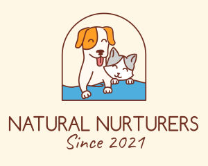 Pet Cat Dog logo design