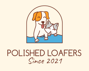 Pet Cat Dog logo design