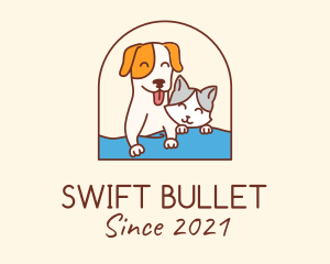 Pet Cat Dog logo design