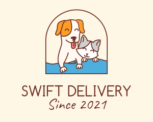 Pet Cat Dog logo design