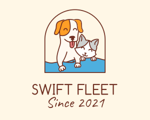 Pet Cat Dog logo design