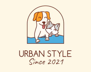 Pet Cat Dog logo design