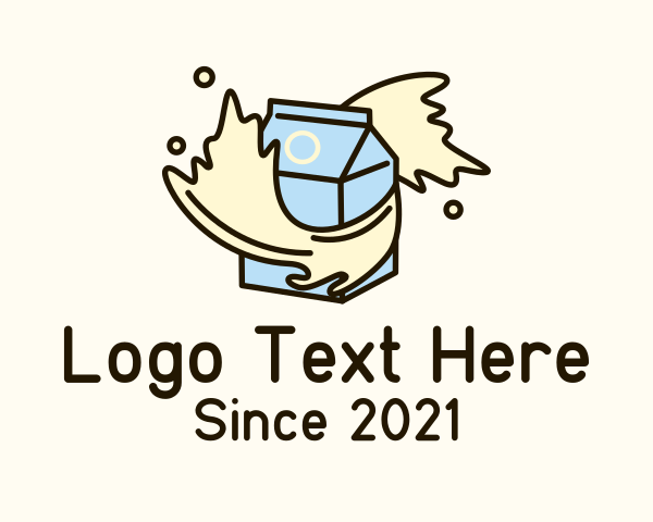 Milk logo example 1