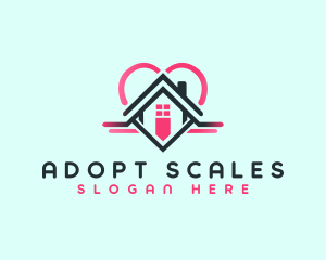 House Heart Shelter logo design