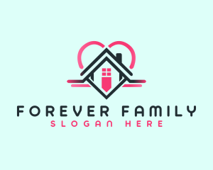 House Heart Shelter logo design