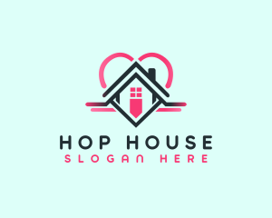 House Heart Shelter logo design