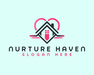 House Heart Shelter logo design