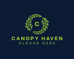 Laurel Wreath Plant logo design