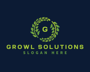 Laurel Wreath Plant logo design