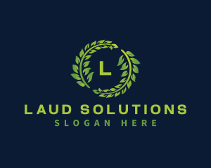 Laurel Wreath Plant logo design