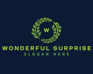 Laurel Wreath Plant logo design