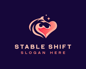 Horse Heart Vet logo design