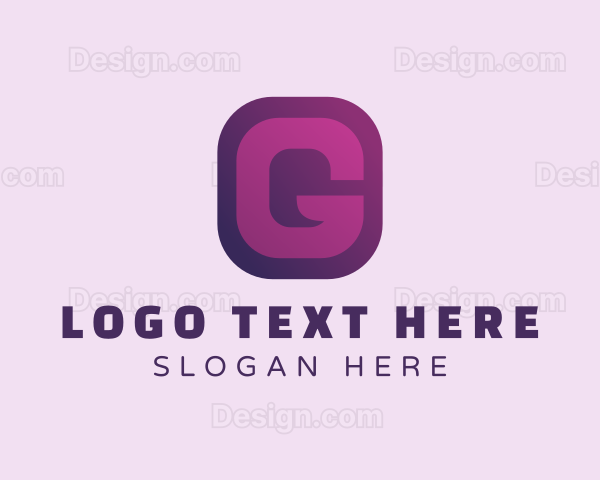 Purple Quote Letter G Logo