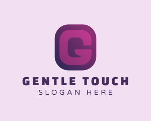 Purple Quote Letter G logo design