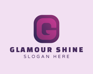 Purple Quote Letter G logo design